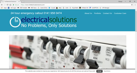 News - New website launch 1st Electrical Solutions Ltd
